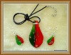 Wholesale fahion murano glass jewelry set
