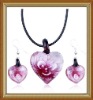 fashion glass jewelry set