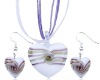 fashion glass jewelry set