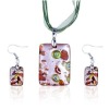 murano glass jewelry set