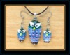 animal glass jewelry set