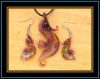 animal murano glass jewelry set