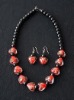 Wholesale murano glass necklace and earrring set
