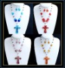 Wholesale fashion murano glass necklace and earring set