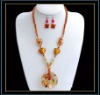 hottest murano glass necklace and earring set