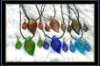 fashion murano glass necklace and earring set