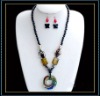 hottest murano glass necklace and earring set