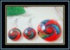 fashion lampwork glass jewelry set