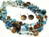 murano glass necklace and earrring set