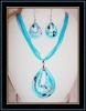 fashion lampwork glass jewelry set