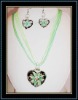 fashion lampwork glass jewelry set