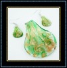 fashion lampwork glass jewelry set