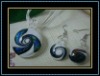 murano glass jewelry set