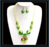 fashion lampwork glass jewelry set