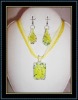 fashion lampwork glass jewelry set