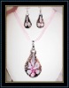 fashion lampwork glass jewelry set