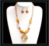 Wholesale fashion lampwork glass jewelry set
