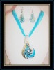 fashion lampwork glass jewelry set