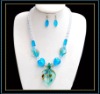fashion lampwork glass jewelry set