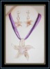 starfish murano glass jewelry set