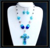 fashion lampwork glass jewelry set