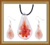 Wholesale fashion glass jewelry set