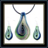 Wholesale murano glass jewelry set