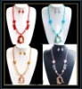 Wholesale hottest murano glass jewelry set
