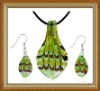 Wholesale fashion glass jewelry set