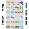 Wholesale Colorful choice for flat crystal beads, lampwork glass beads, color card.