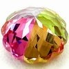 Wholesale beautiful round multi-color cubic zirconia