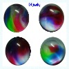 Wholesale Colorful Glass round brilliant cut cubic zirconia gems