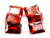Wholesale Cubi Zircon Garnet color Octangle shape 13*18mm