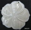Wholesale Shell cabochon, shell pendant, carved flower