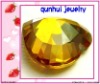 Wholesale Heart-shaped yellow cz jewelry