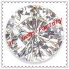 Wholesale AAA grade white round-shaped cz gems