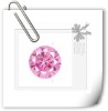 Wholesale pink round cut cz