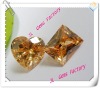 Wholesale AAA grade multi-shaped champagne cubic zirconia gems