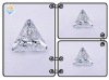Wholesale white triangle shape cubic zirconia