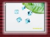Wholesale high quality blue square shape cz gems
