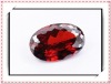 Wholesale garnet oval cz
