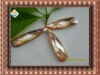 Wholesale champagne double pear shape cz gems