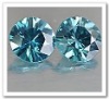Synthetic gemstone blue topaz cubic zirconia cz