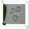 high quality white pear shape cz gems