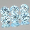 Round Blue loose synthetic diamond