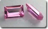 Wholesale pink Rectangle cz gemstone