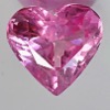 Wholesale pink heart curundum gemstone