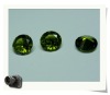 Round cubic zirconia olivine cz
