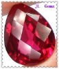 red pear cut corundum
