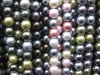 Wholesale new fashion colorful rainbow loose shell pearl beads